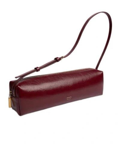 Khaite Simona Pony Skin Shoulder Bag In Burgundy
