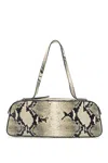 Khaite Womens Natural Simona Snakeskin-effect Leather Shoulder Bag In Beige