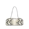 Khaite Simona Python-embossed Leather Shoulder Bag In Multi