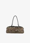 Khaite Simona Leather-trimmed Leopard-print Calf Hair Shoulder Bag In Multi