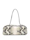 Khaite Womens Natural Simona Snakeskin-effect Leather Shoulder Bag In Neutrals