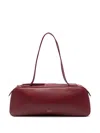 Khaite Mini Smooth Leather Shoulder Handbag In Red