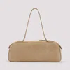 Khaite Simona Suede Shoulder Bag In Wheat