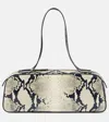 Khaite Womens Natural Simona Snakeskin-effect Leather Shoulder Bag In Pattern
