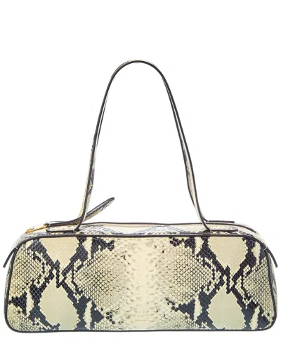 Khaite Simona Snake-embossed Leather Shoulder Bag In Multi