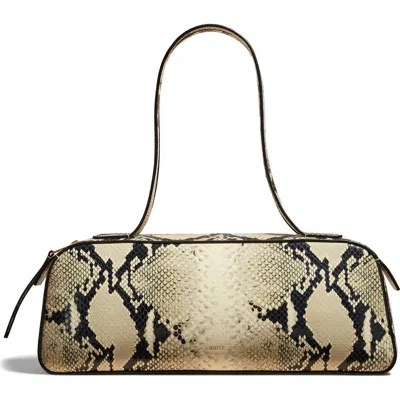 KHAITE KHAITE SIMONA SNAKESKIN PRINT LEATHER SHOULDER BAG