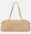 Khaite Simona Suede Shoulder Bag In Beige