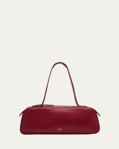 KHAITE SIMONA ZIP LEATHER SHOULDER BAG