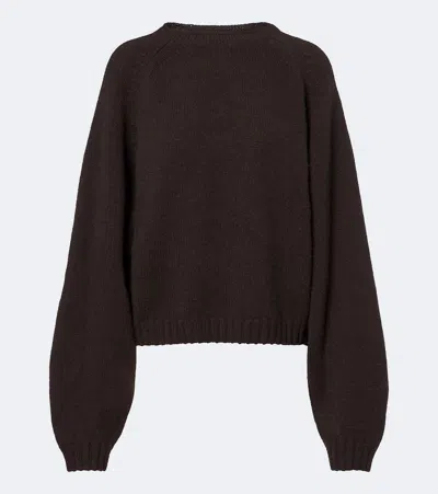 Khaite Simone Cashmere Sweater In Brown