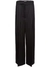 Khaite Weite Simone Bundfaltenhose In Schwarz