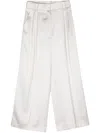 Khaite Simone Virgin-wool Trousers In Neutrals