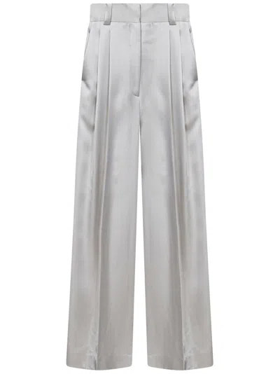 Khaite The Simone Trousers In White