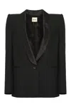 Khaite Helio Single-breasted One Button Jacket In Black
