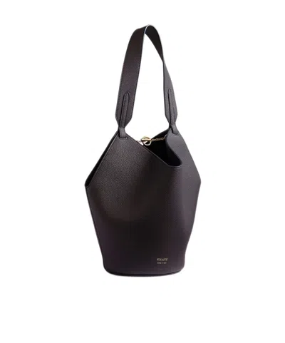 Khaite Singleshoulder Shopping Tote Bag In Black