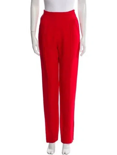 Pre-owned Khaite Skinny Leg Pants In Red