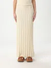 Khaite Claire Silk And Cashmere Maxi Skirt In Beige