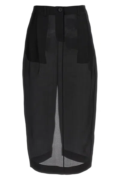 Khaite Skirt 'lucian Skirt' In Black