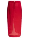 Khaite Lucian Pleated Silk Organza Maxi Skirt