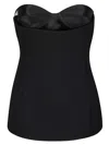 Khaite Sleeveless Top With Glossy Satin Bustier Lining