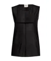 Khaite Allo Sleeveless Top In Black