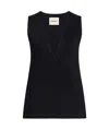 Khaite Sleeveless Vest In Black