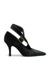 Khaite Sloan Haircalf Pumps In Black