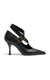 Khaite Sloan Leather Pumps In Black