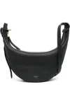 Khaite Augustina Small Leather Crossbody Bag In Black