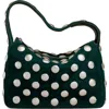 Khaite Bottle Green Suede Small Elena Shoulder Bag In English Green 450