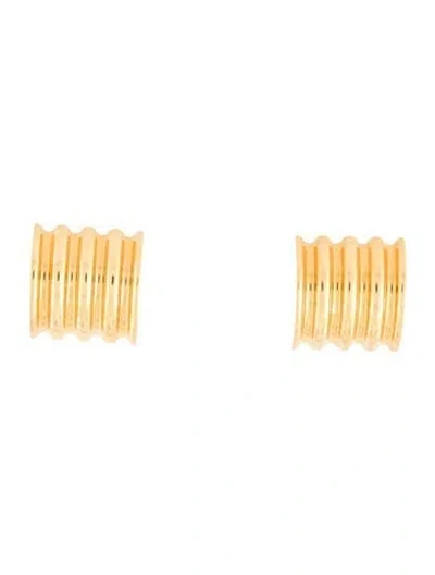 Pre-owned Khaite Small Julius Panel Earrings In Multi