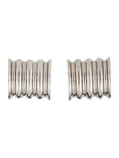 Pre-owned Khaite Small Julius Panel Earrings In Multi