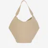 Khaite Lotus Small Leather Tote In Ivory