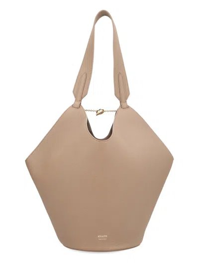 Khaite Small Lotus Bag In Sand