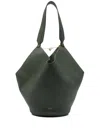 Khaite Small Lotus Tote Bag In Green