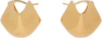 Khaite Small Lotus Earrings In Gold