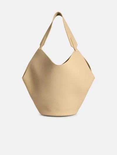 Khaite Small 'lotus' Ivory Leather Bag