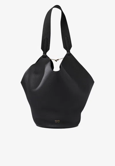 Khaite Small Lotus Tote Bag In Black
