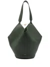 Khaite Small Lotus Tote Bag In Green