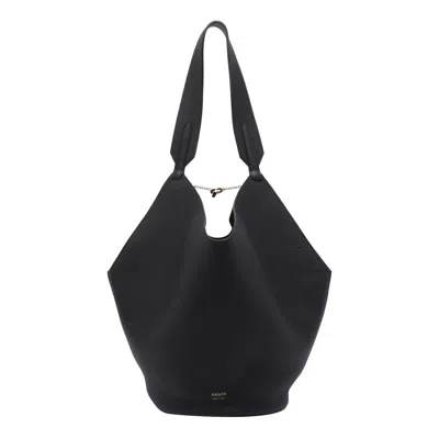 Khaite Small Lotus Tote Bag In Black