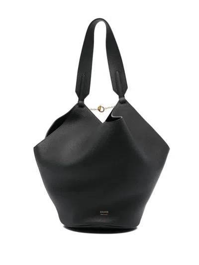 Khaite Small Lotus Tote Bag In Black