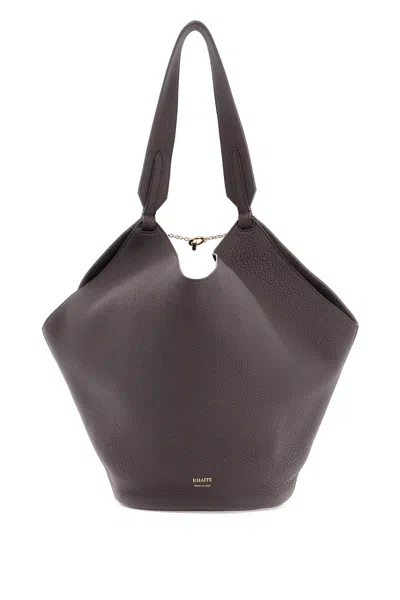 Khaite Small Lotus Tote In Brown