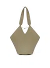 Khaite Small Lotus Tote In Nude & Neutrals