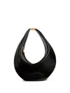 Khaite Olivia Small Leather Shoulder Bag In Black