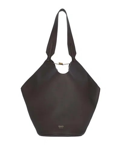 Khaite Small Tote Bag In Brown