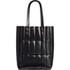 Khaite Small Zoe Panel Leather Tote In Black 200