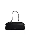 Khaite 'smona' Black Leather Bag In Black