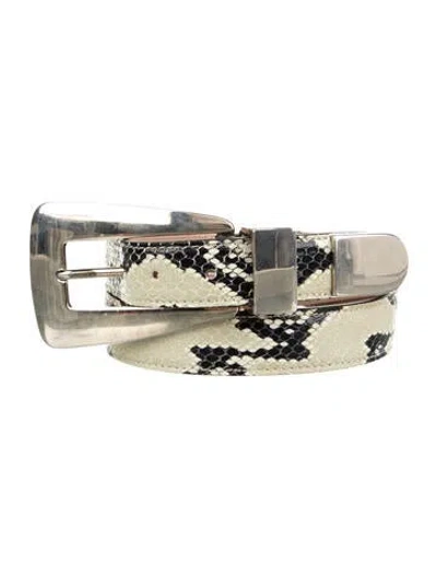 Pre-owned Khaite Snakeskin Belt In Multicolor