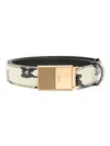 Khaite Snakeskin-effect Belt In Black
