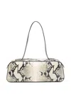 Khaite Womens Natural Simona Snakeskin-effect Leather Shoulder Bag In Pattern