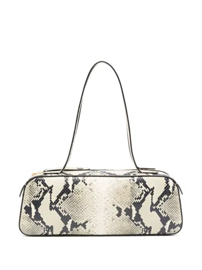 KHAITE SNAKESKIN EFFECT SHOULDER BAG